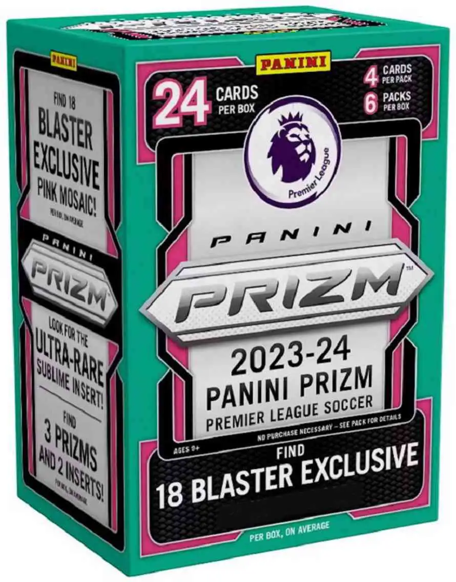 Panini Prizm 2023-24 Premier League Soccer Trading Card BLASTER Box 6 ...