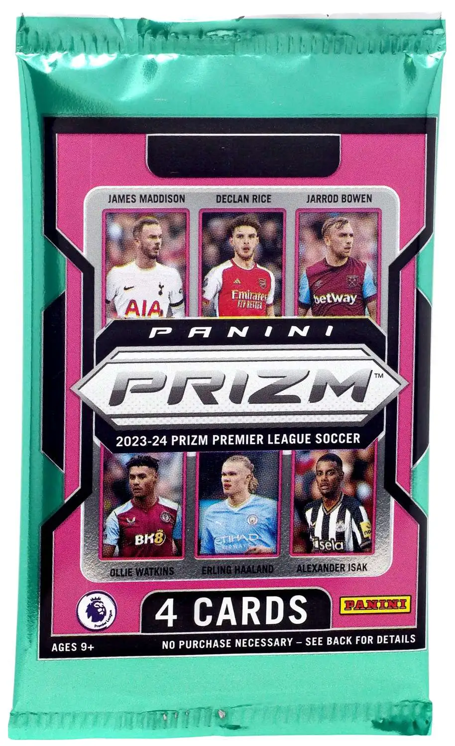 Premier League Prizm 2023-24 Soccer Trading Card BLASTER Pack [4 Cards]