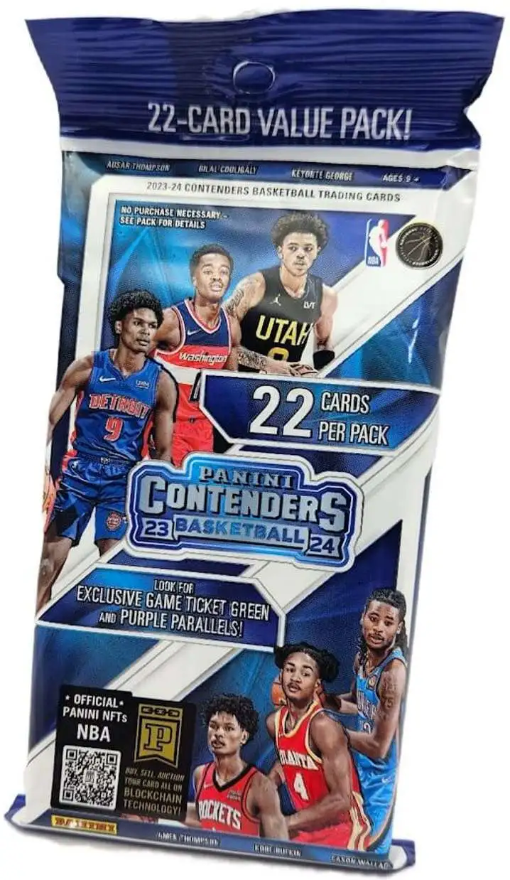 NBA Panini 2023-24 Contenders Basketball Trading Card VALUE Pack [22 Cards]