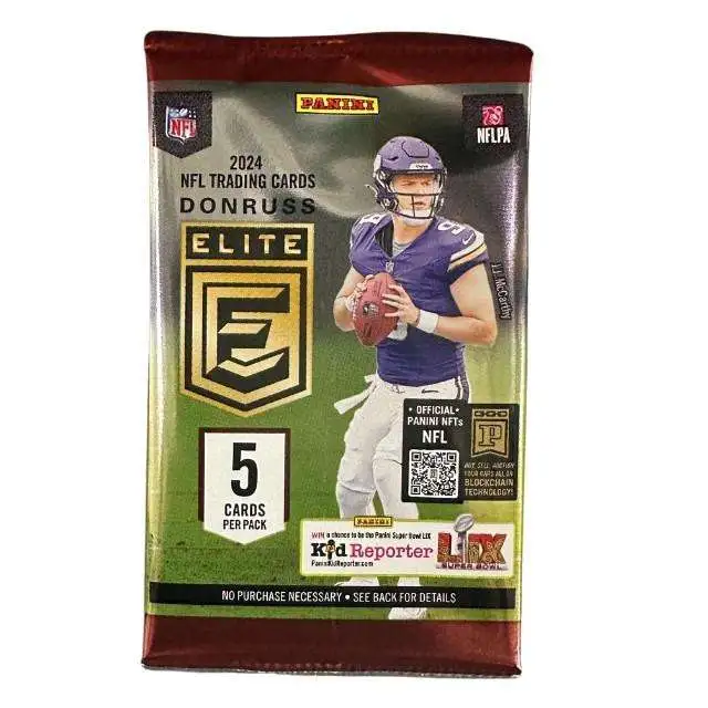NFL Donruss 2024 Optic Football Trading Card HOBBY Pack [5 Cards]