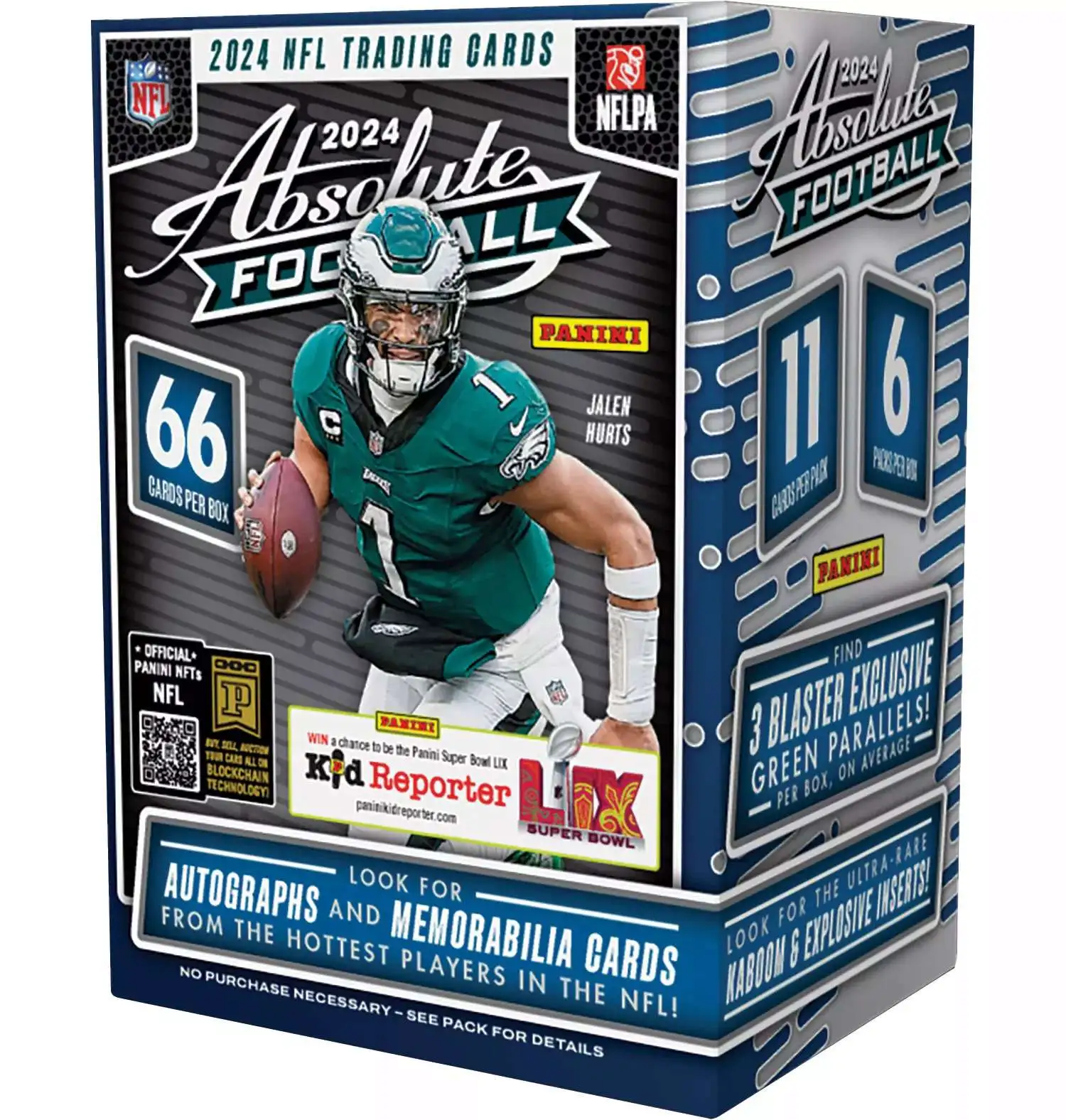 NFL Panini 2024 Absolute Football Trading Card BLASTER Box [6 Packs]
