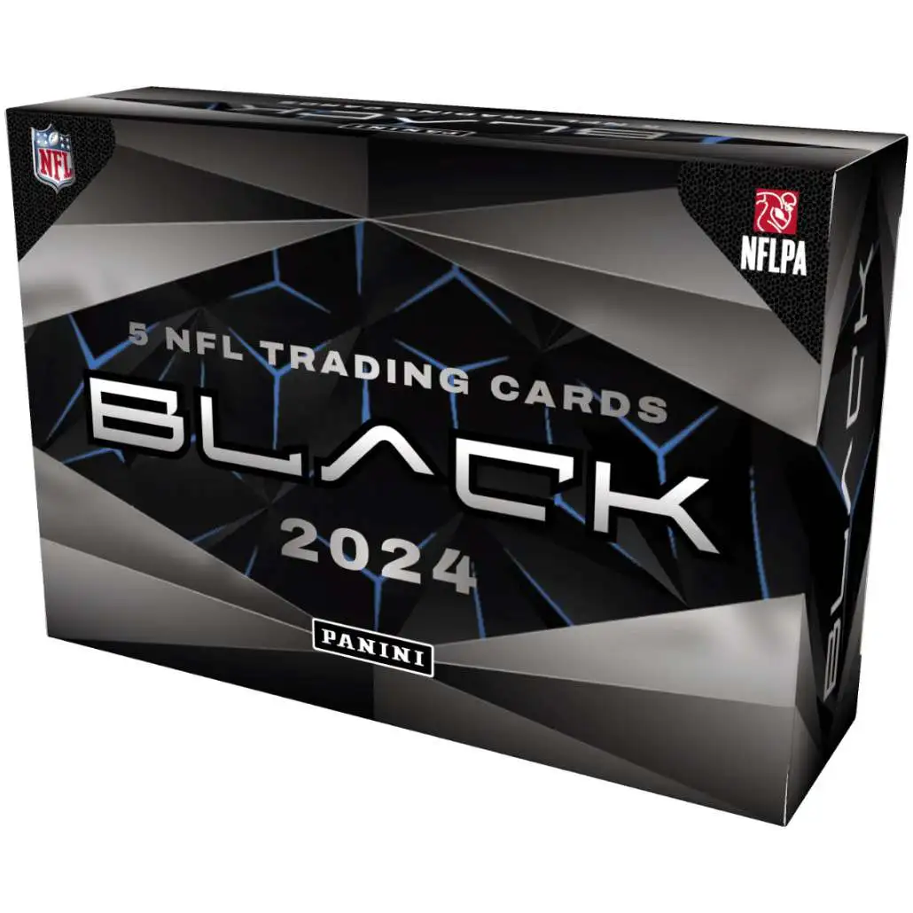 NFL 2024 Panini Black Football Trading Card HOBBY Box [5 Cards]
