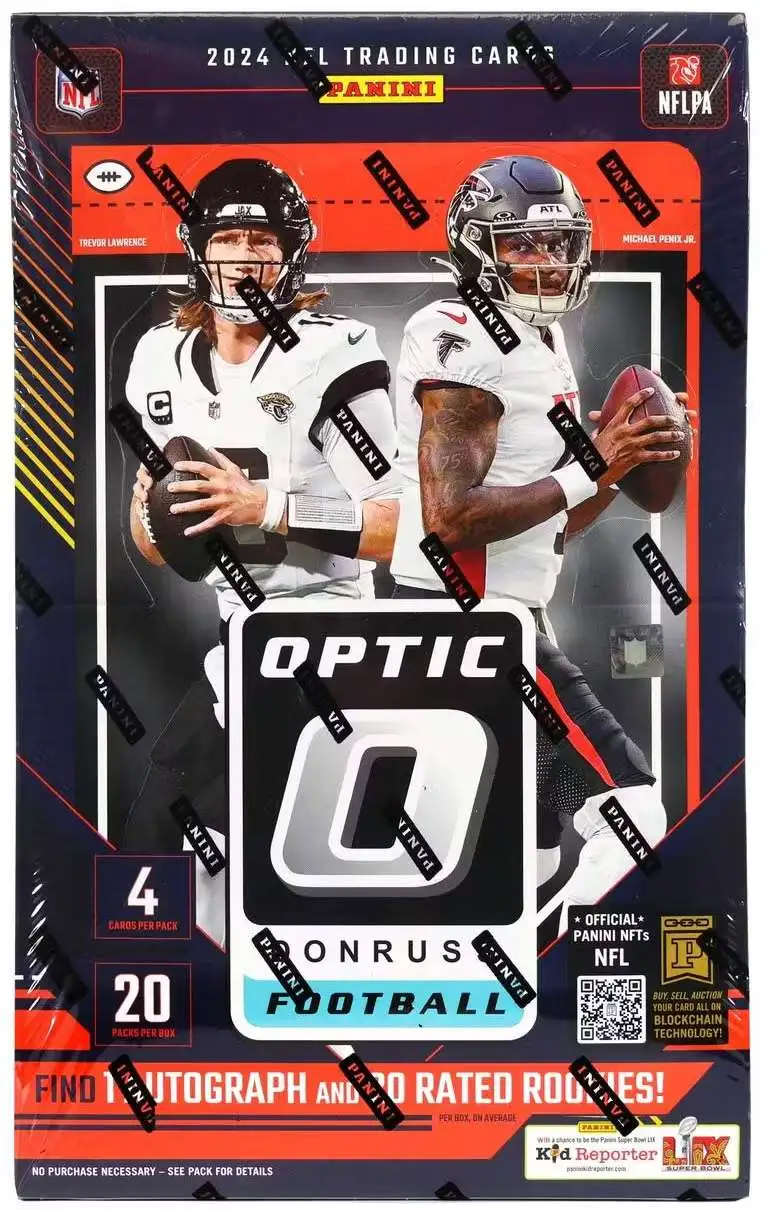 NFL Donruss 2024 Optic Football Trading Card HOBBY Box [20 Packs]