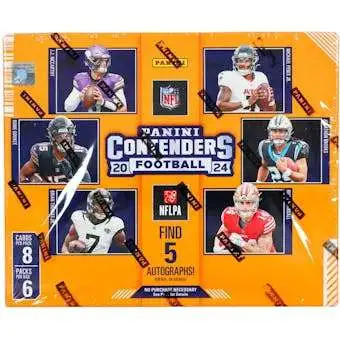 NFL Panini 2024 Contenders Football Trading Card HOBBY Box [6 Packs]