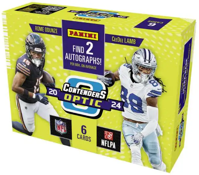 NFL 2024 Contenders Optic Football Trading Card HOBBY Box [6 Card]