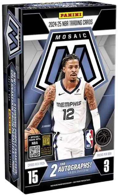 NBA Panini 2024-25 Mosaic Basketball Trading Card HOBBY Box [3 Packs]