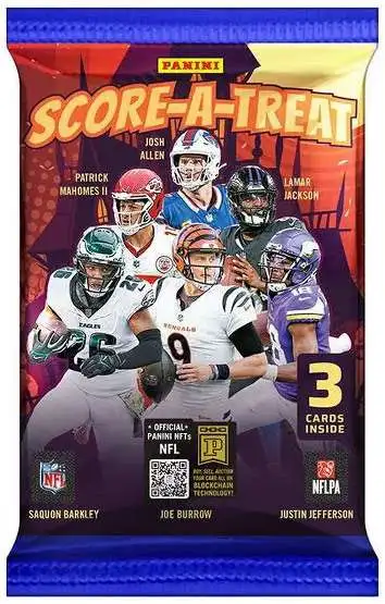 NFL 2025 Score-a-Treat Football Trading Card Pack [3 Cards]