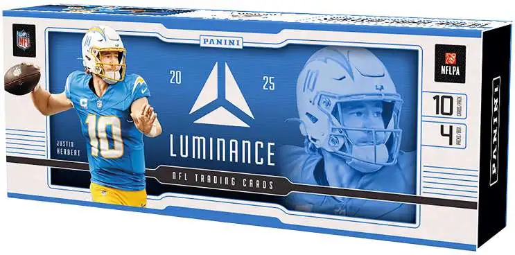 NFL Panini 2025 Luminance Football Trading Card HOBBY Box [4 Packs, 3 Autos, 1 Memorabilia Card]