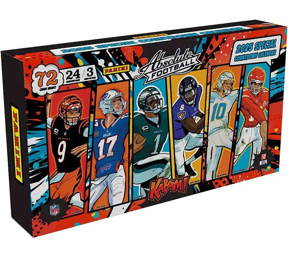 NFL Panini 2025 Absolute Football Countdown Calendar [24 Packs]
