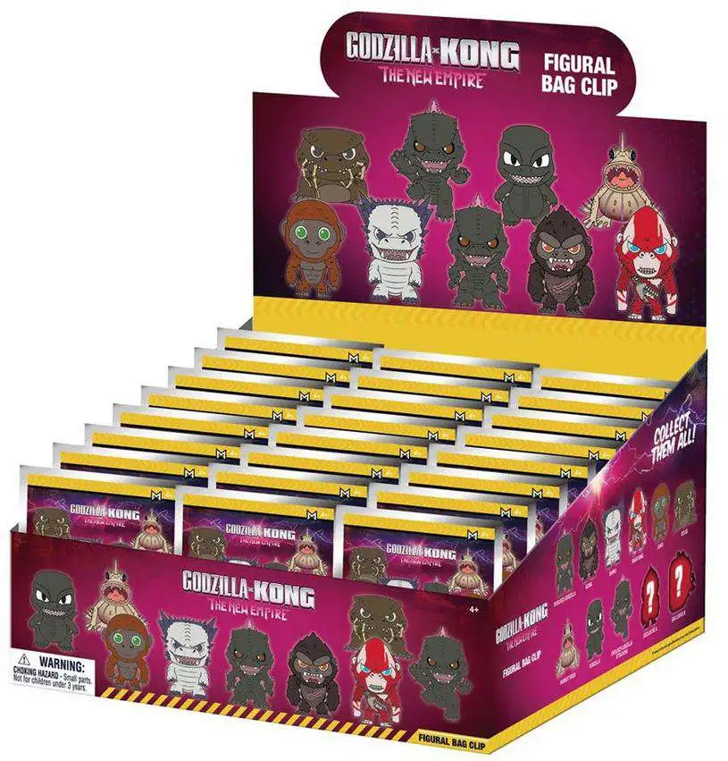 Godzilla 3D Figural Foam Bag Clip Godzilla x Kong The New
