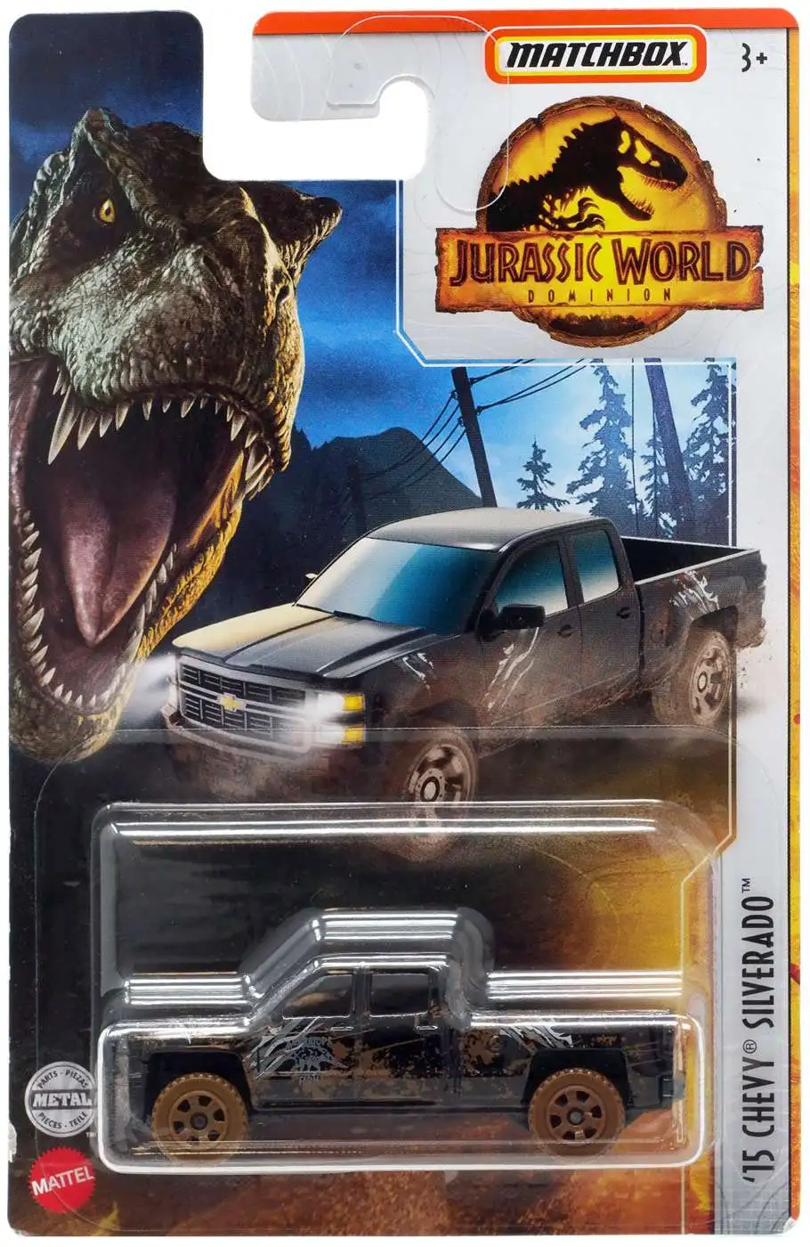 Jurassic World Dominion Matchbox '15 Chevy Silverado Diecast Car