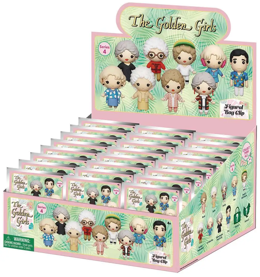 3D Figural Keyring Golden Girls Series 4 Mystery Box [24 Packs]