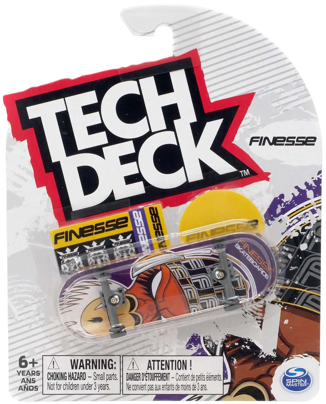 Tech Deck Finesse 96mm Mini Skateboard [Purple]