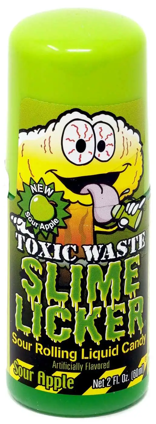 Toxic Waste Slime Licker Squeeze Green Apple - Rustito's Dulces