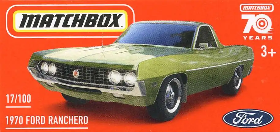 Matchbox Drive Your Adventure 1970 Ford Ranchero Diecast Car