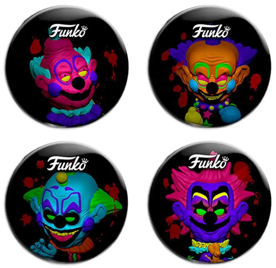 Funko 35th Anniversary Killer Klowns From Outer Space Exclusive 2.5-Inch Button 4-Pack