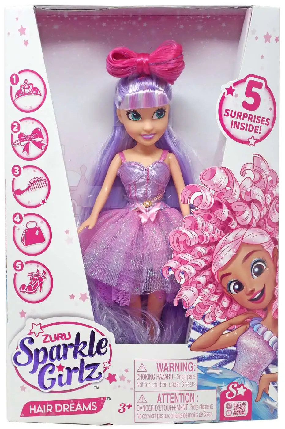 Sparkle Girlz Hair Dreams Doll by ZURU