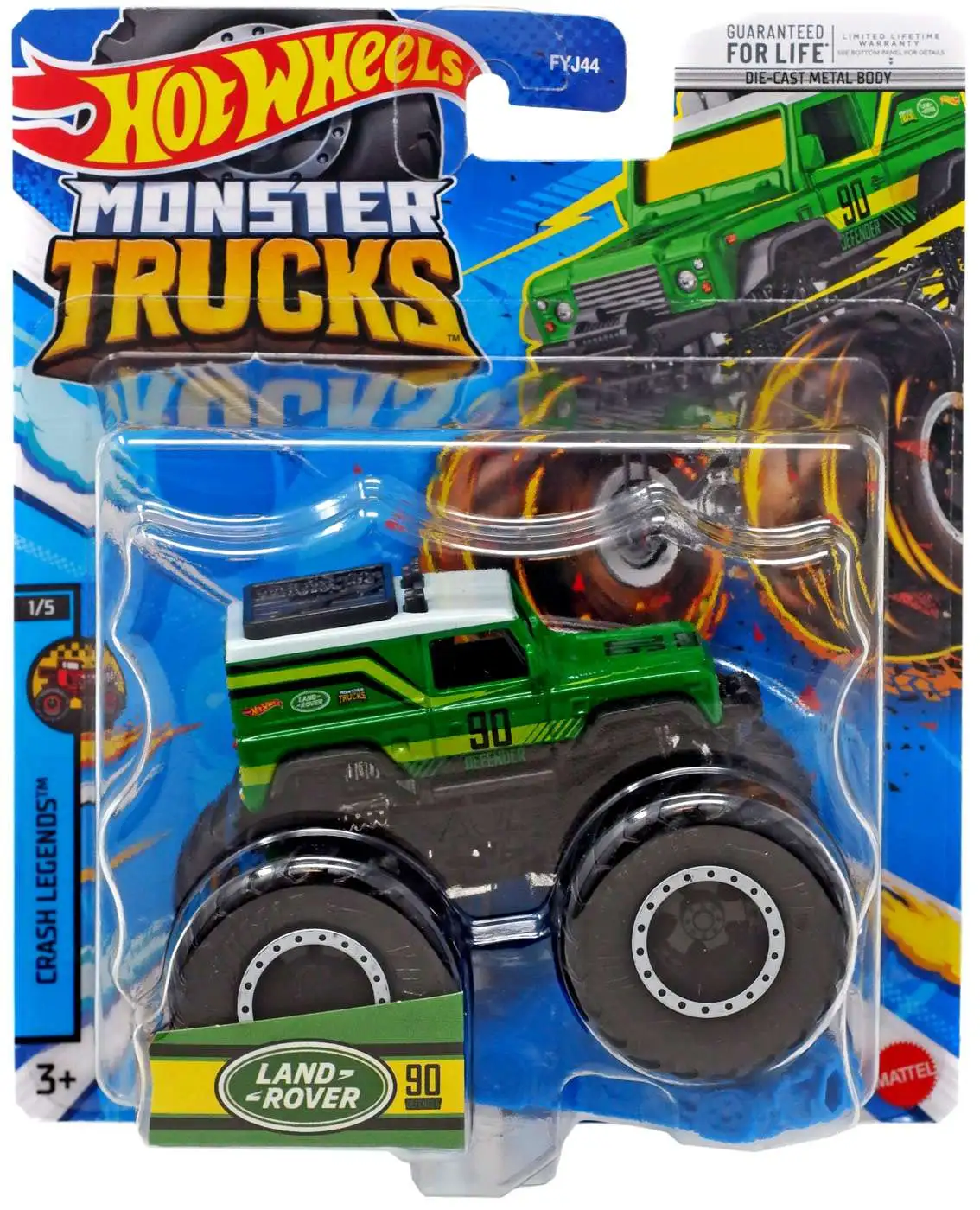 Hot Wheels Monster Trucks 1:64 - Land Rover Defender - FYJ44