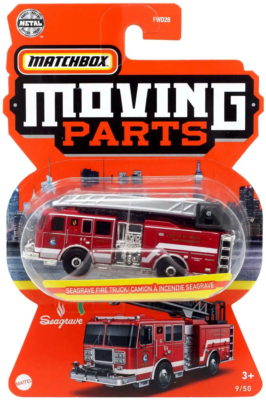 Matchbox Moving Parts Seagrave Fire Truck 164 Diecast Vehicle