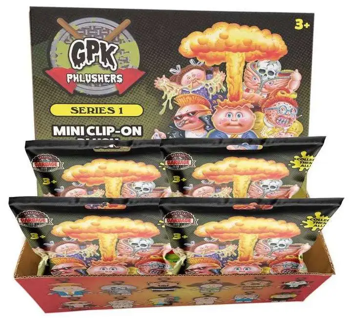 Garbage Pail Kids Plushers Mini Clip-On Plush 3.5-Inch Mystery Box [18 Packs]