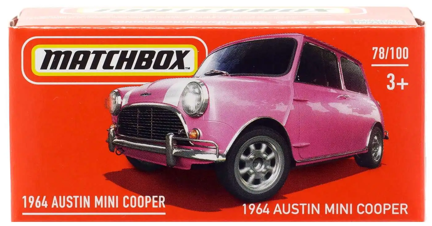 Matchbox Power Grabs 1964 Austin Mini Cooper Diecast Car Mattel - ToyWiz