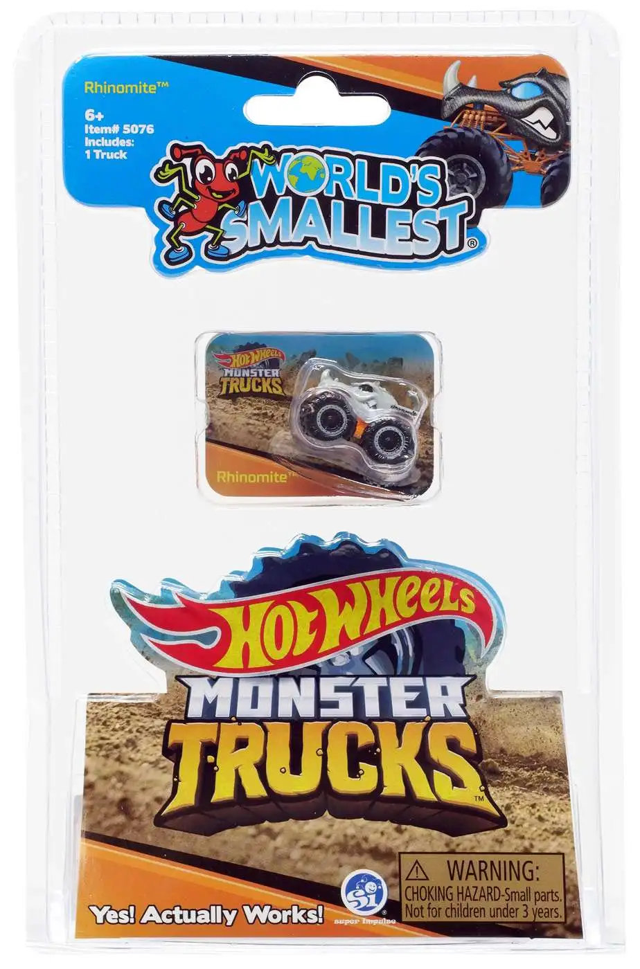 World's Smallest Hot Wheels Monster Trucks Rhinomite Diecast Car