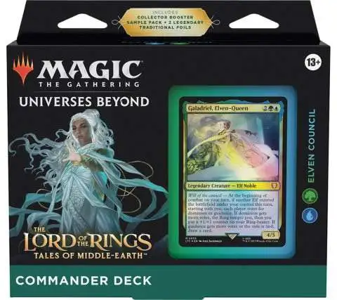 Magic The Gathering Lord of the Rings Tales of Middle-Earth Elven Council Commander  Deck Wizards of the Coast - ToyWiz