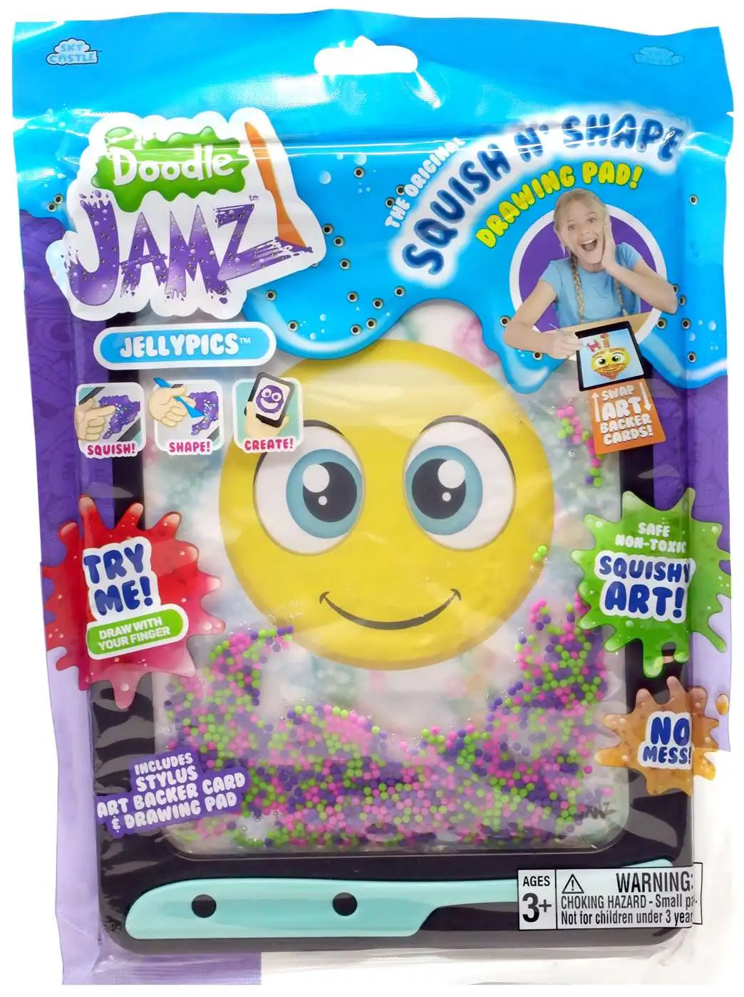 Doodle Jamz Jellypics Squish N' Shape Drawing Pad [Pink, Purple & Green]