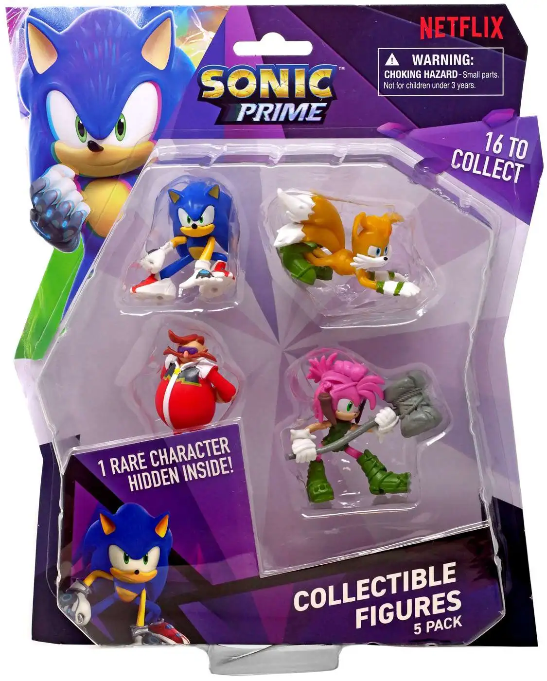  Sonic Prime Figures 5 Pack Blister, Series 1, Randomly