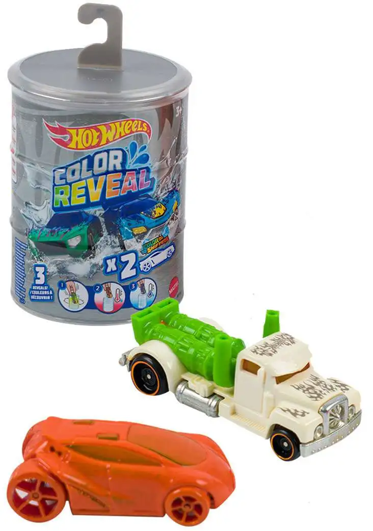 2 Mystery Color ToyWiz Mattel RANDOM Version Cars, Pack Shifters - Reveal Wheels Hot 2 Color Series 2