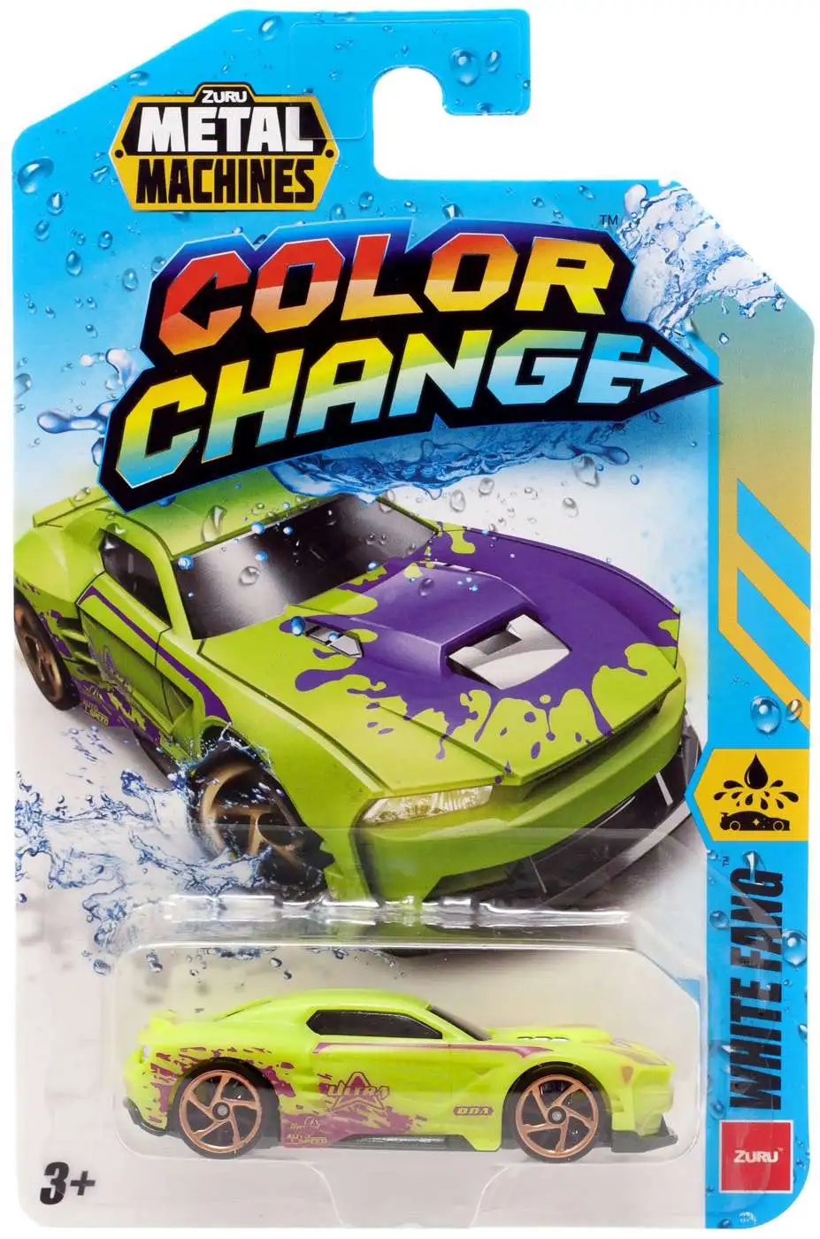 Metal Machines Color Change White Fang Diecast Car