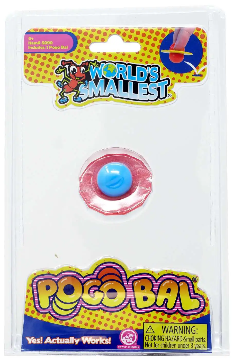 World's Smallest Pogo Bal Blue & Red