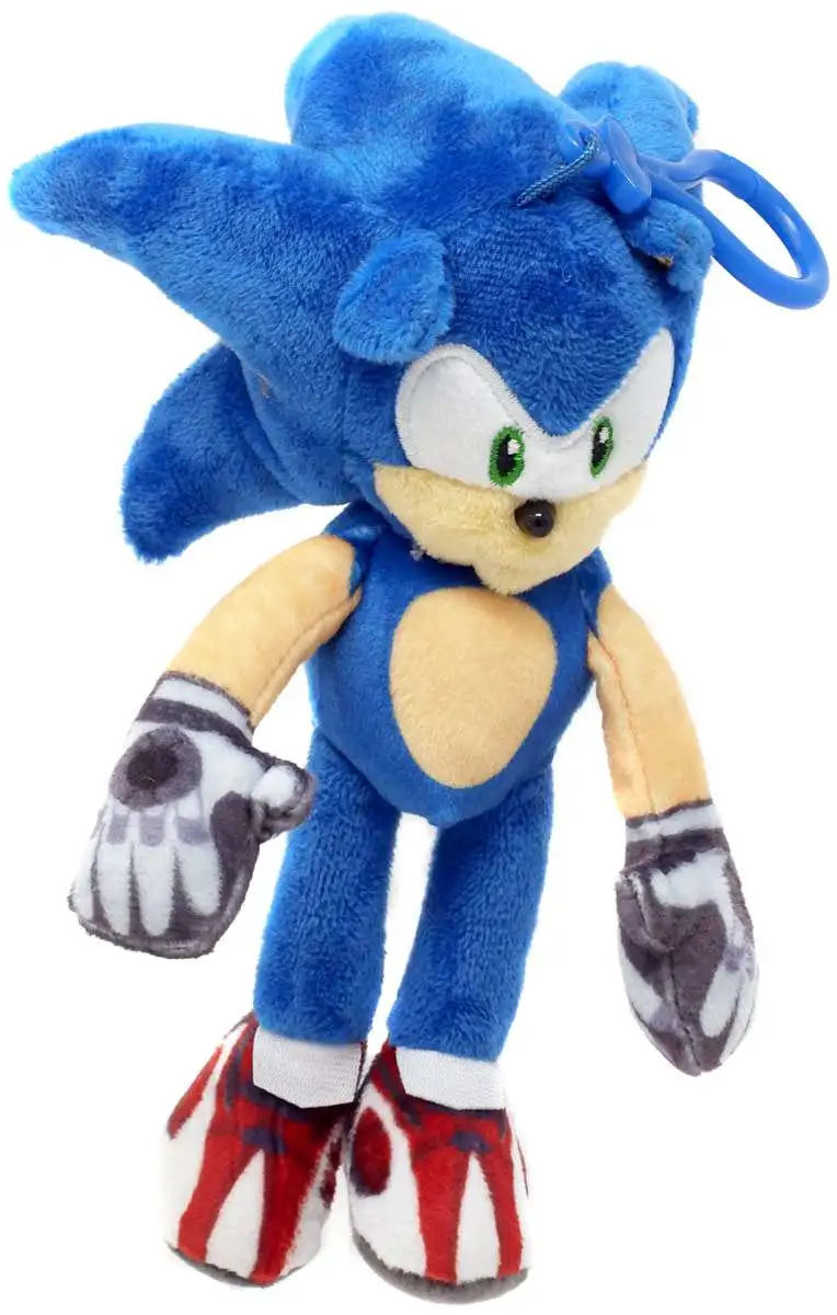 Sonic The Hedgehog Prime Clip On Sonic 6.5-Inch Plush