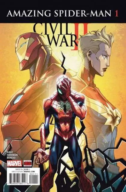 Marvel Civil War II Amazing Spider-Man Comic Book 1A Marvel Comics - ToyWiz