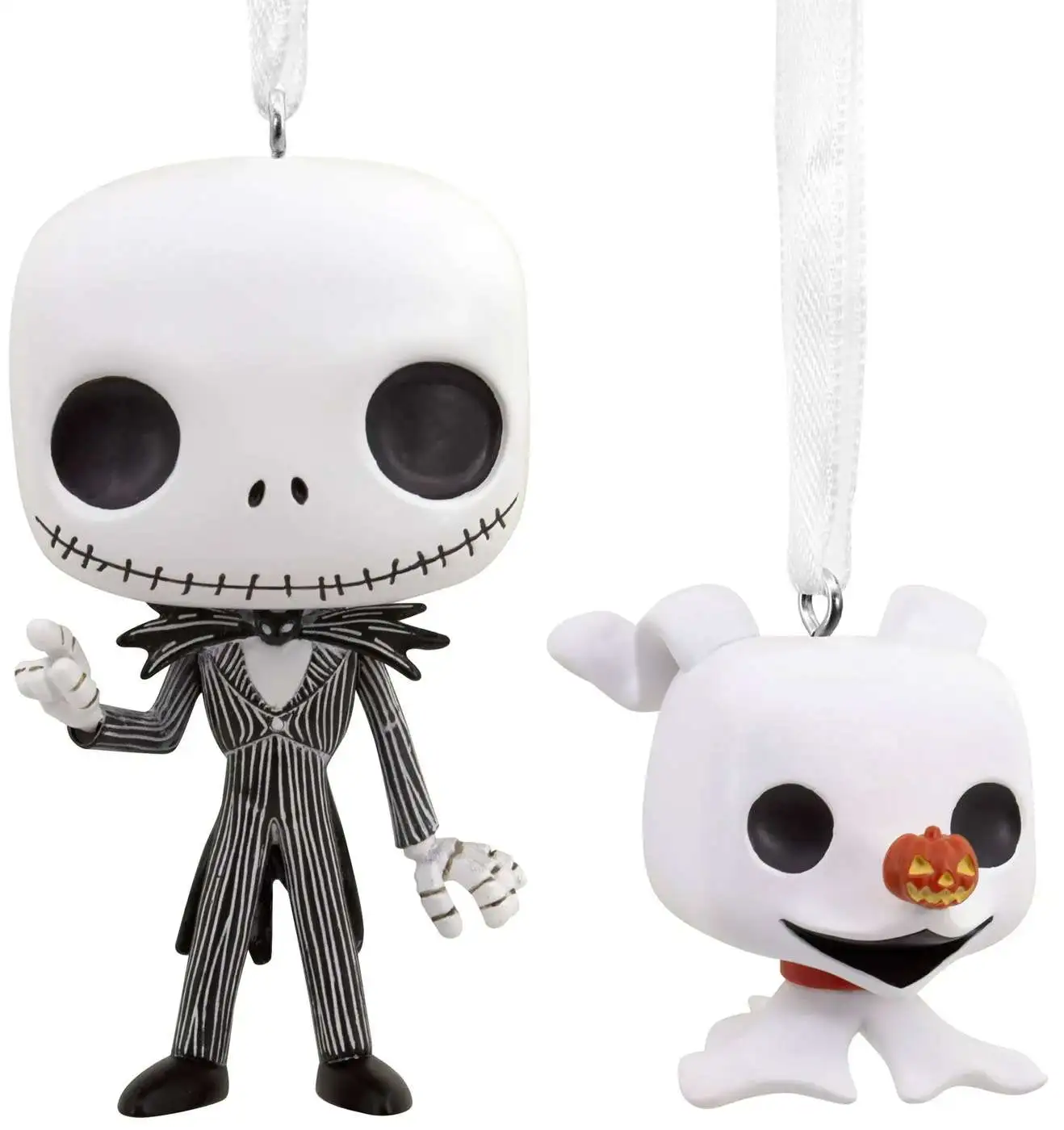 Funko The Nightmare Before Christmas Hallmark Ornaments Jack Skellington & Zero Exclusive Vinyl Figure 2-Pack