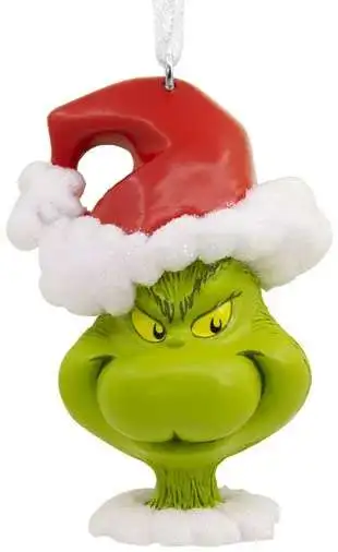 Dr. Seuss How the Grinch Stole Christmas! The Grinch with Santa Hat Ornament