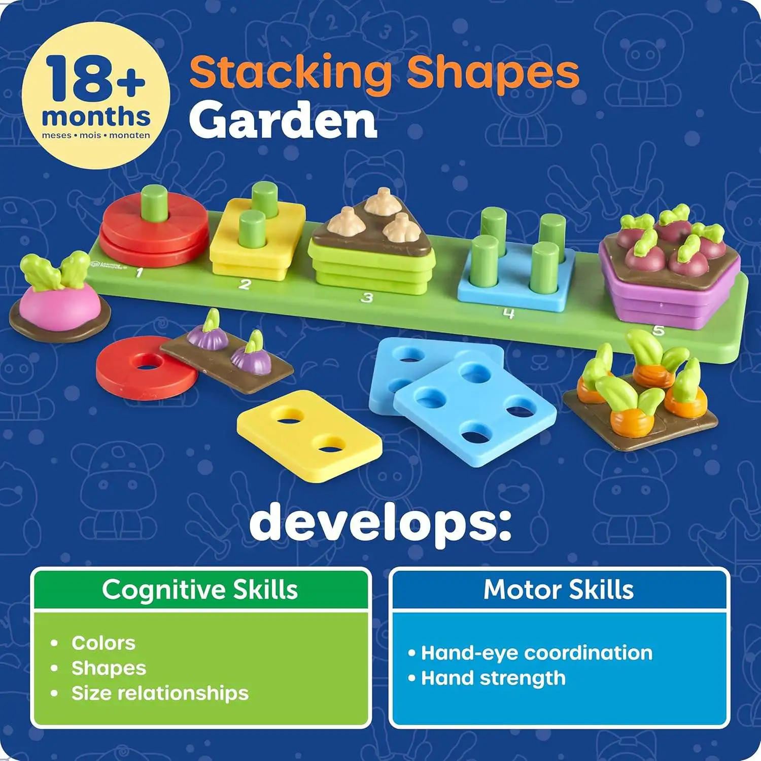 Learning Resources Stacking Shapes Garden - ToyWiz