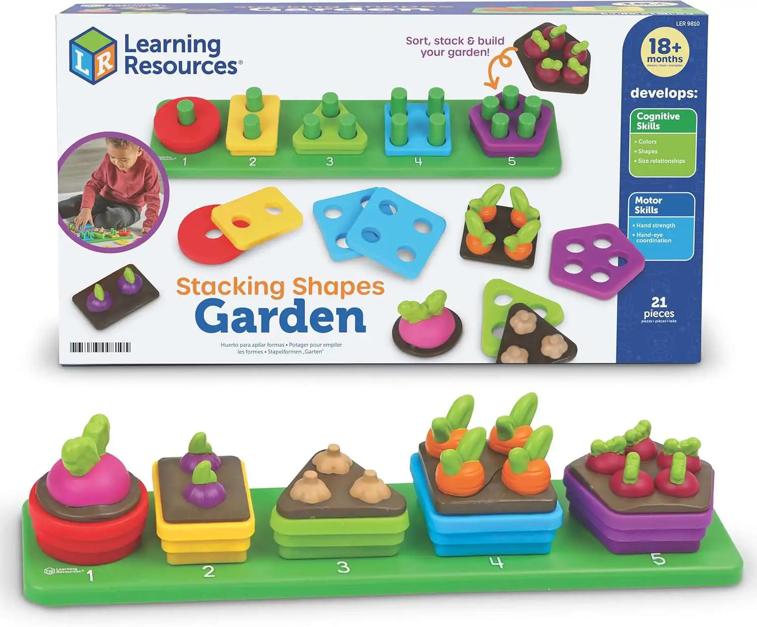 Learning Resources Stacking Shapes Garden