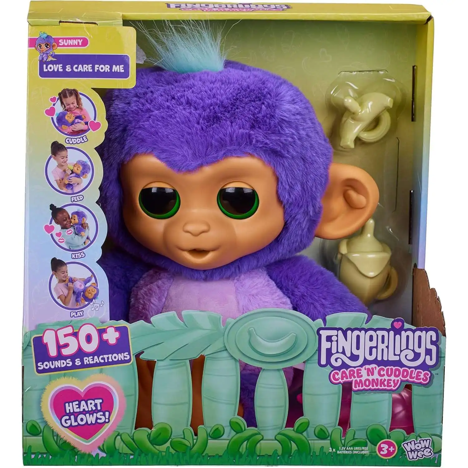 Fingerlings Care 'N' Cuddles Monkey Sunny Figure
