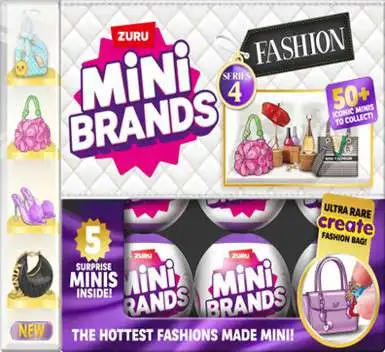 5 Surprise Mini Brands! Fashion Series 4 Mystery Box [25 Packs]