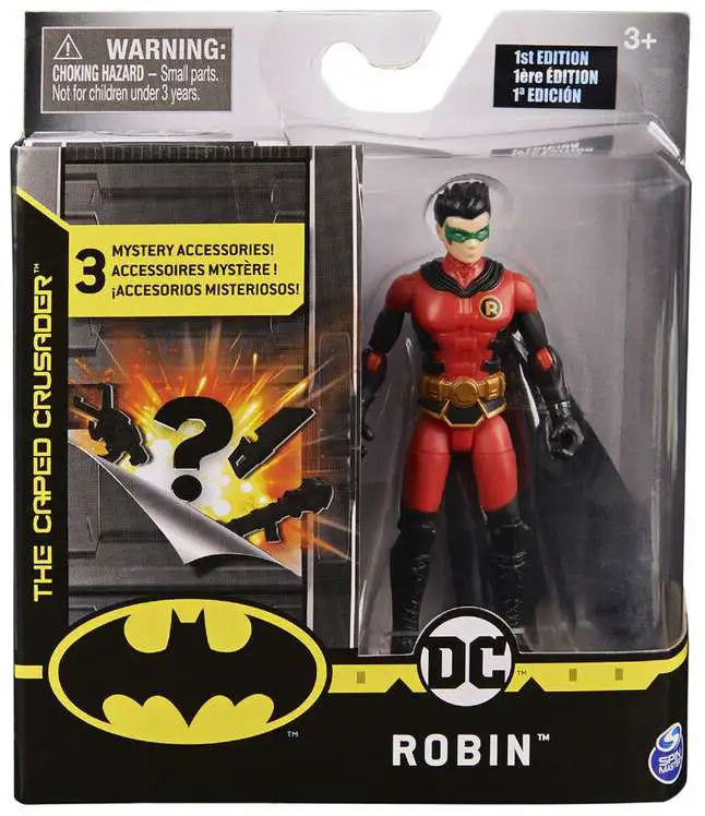 Spin Master Robin metallic variant Batman 4" Action Figure NEW 1st Edition 