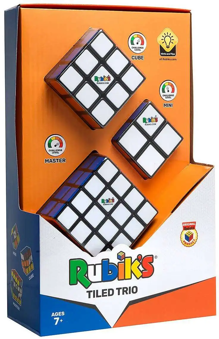 Rubik's Cube Tiled Trio Puzzle Toy 3-Pack