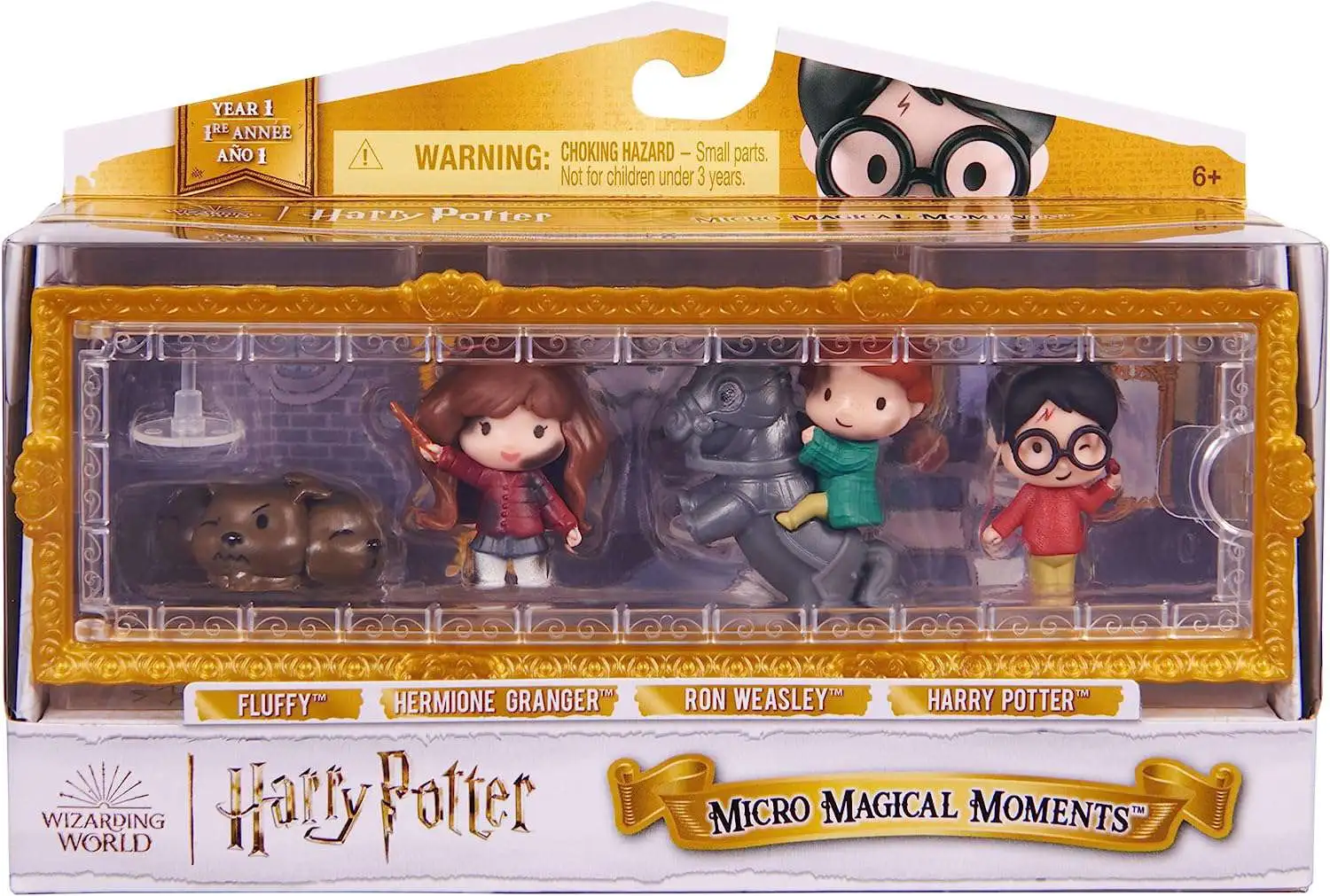 Harry Potter Micro Magical Moments Fluffy, Hermione Granger, Ron
