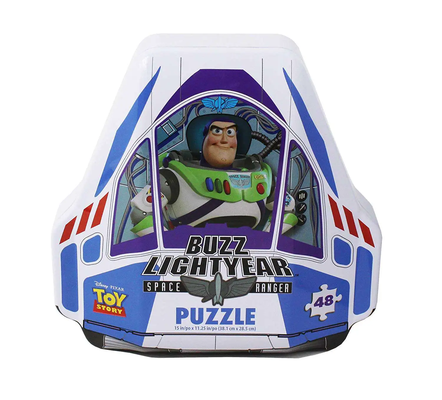 Disney Toy Story 4 Shaped Buzz Lightyear Tin With 48-Piece Surprise Puzzle Puzzle