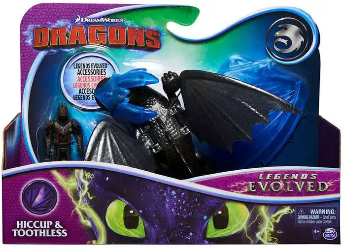 Dragons Legends Evolved Hiccup & Toothless Action Figure 2-Pack [Damaged Package]