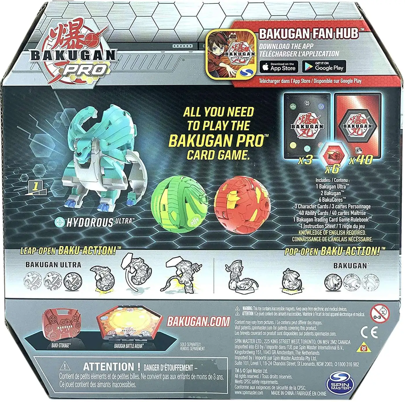 Inside your set, you&#x27;ll find 40 cards and three <b>Bakugan</b> everything...