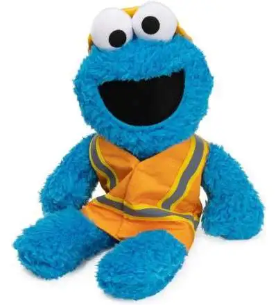 Sesame Street Cookie Monster 13-Inch Plush [Construction Worker]