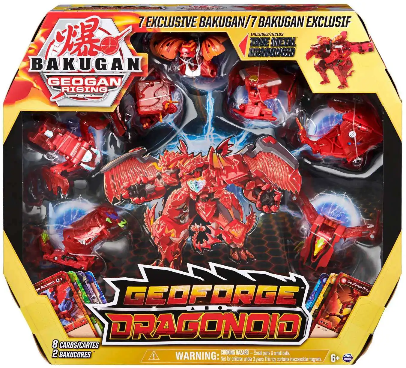 BAKUGAN Geogan Rising – Geogan Brawler Pack – Insectra & Arcleon – 2 Geogan + 3 Bakugan