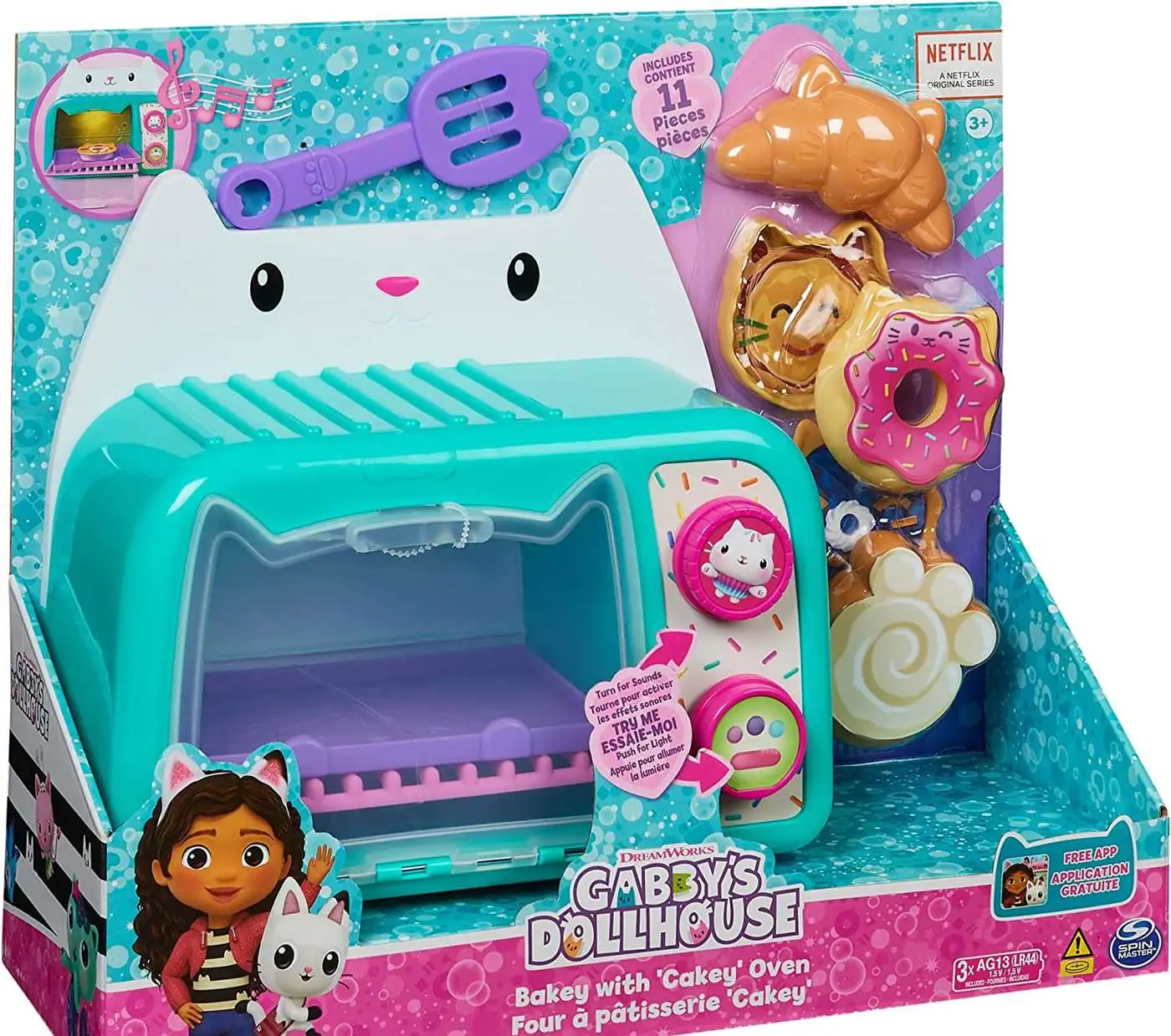 Gabbys Dollhouse Bakey with Cakey Oven Play Set Spin Master Toys