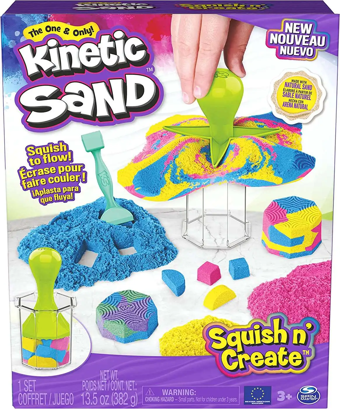 Kinetic Sand Squish n Create Set Spin Master - ToyWiz